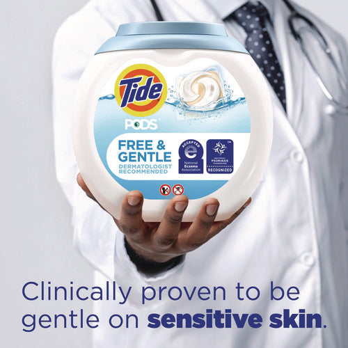 Image of Tide® Pods, HE Compatible, Unscented, 81 Pods/Tub, 4 Tubs Carton