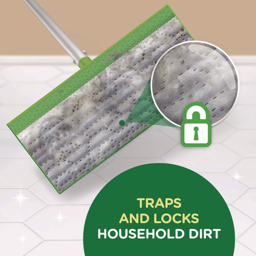 Image of Swiffer® Sweeper TRAP + LOCK Wet Mop Cloth, 8 x 10, White, Lavender Scent, 38/Pack