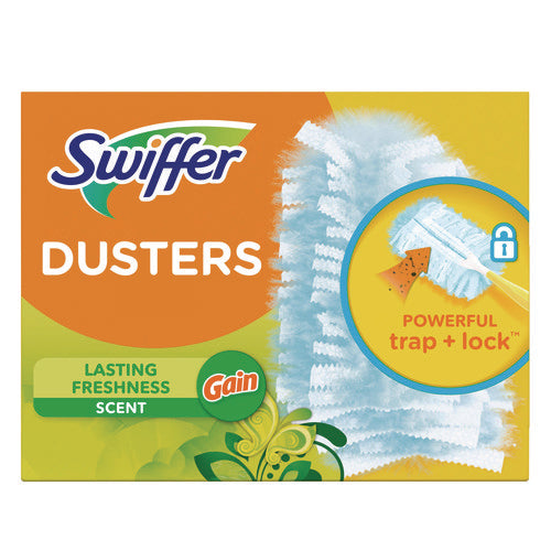 Image of Swiffer® Dusters Refill, Dust Lock Fiber, Blue, Gain Original Scent, 18/Pack