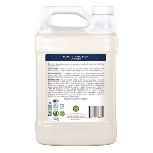 Image of ECOS® PRO Liquid Hand Soap, Lavender, 1 gal, 4/Carton