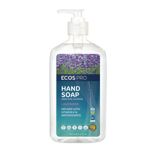 Image of ECOS® PRO Liquid Hand Soap, Lavender, 17 oz, 6/Carton