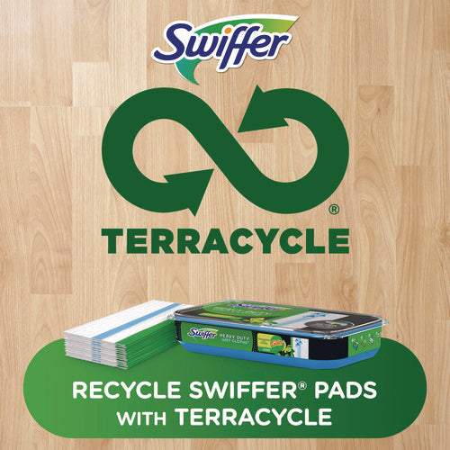Image of Swiffer® Heavy-Duty Wet Refill Cloths, 8 x 10, Gain Original Scent, White, 10 Cloths/Tub