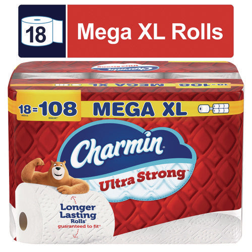 Image of Charmin® Ultra Strong Bathroom Tissue, Septic Safe, 2-Ply, White, 363 Sheets/Roll, 18 Rolls/Pack