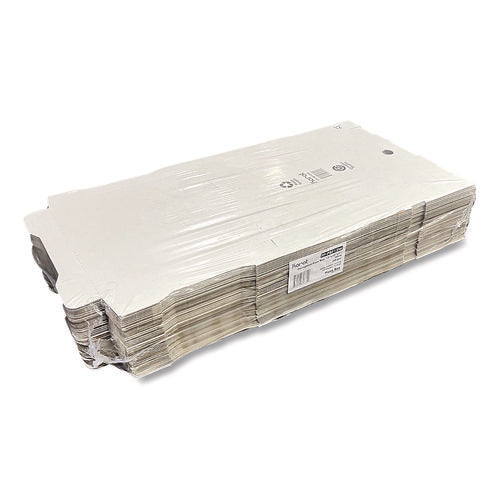 Image of Karat® Corrugated Paper Boxes, 12 x 12 x 1.97, White/Brown, 50/Carton