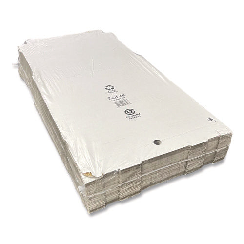 Image of Karat® Corrugated Paper Boxes, 16 x 16 x 1.97, White/Brown, 50/Carton