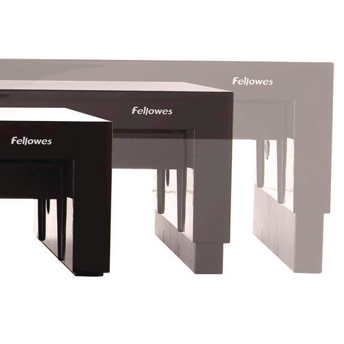 Image of Fellowes® Designer Suites Monitor Riser, For 21" Monitors, 16" X 9.38" X 4.38" To 6", Black Pearl, Supports 40 Lbs