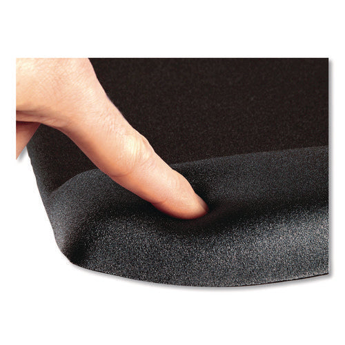 Image of Fellowes® PlushTouch Mouse Pad with Wrist Rest, 7.25 x 9.38, Black