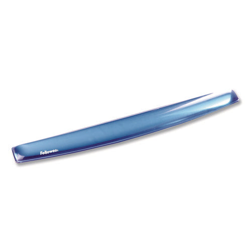 Image of Fellowes® Gel Crystals Keyboard Wrist Rest, 18.5 x 2.25, Blue