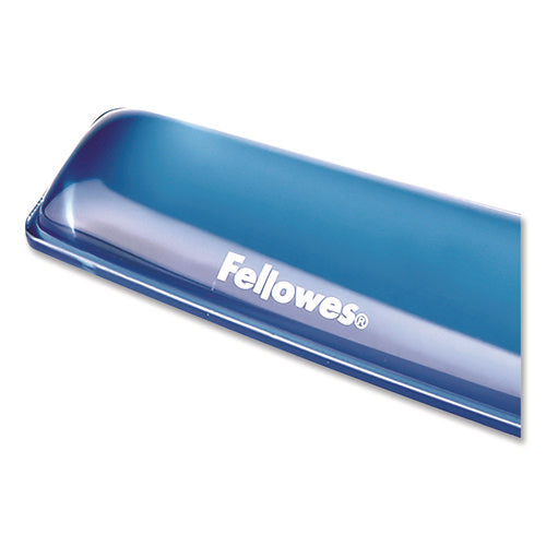 Image of Fellowes® Gel Crystals Keyboard Wrist Rest, 18.5 x 2.25, Blue