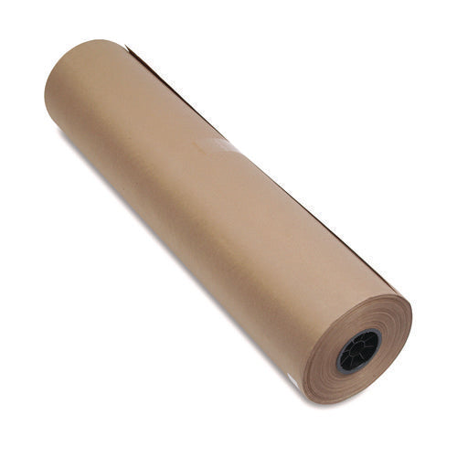 Image of Universal® High-Volume Heavyweight Wrapping Paper Roll, 50 lb Wrapping Weight Stock, 36" x 720 ft, Brown