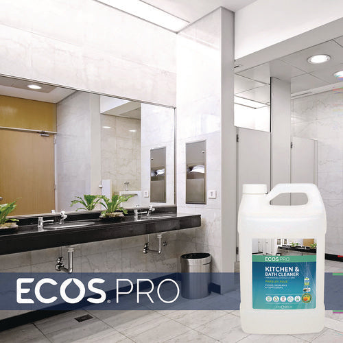 Image of ECOS® PRO Parsley Plus All-Purpose Kitchen and Bathroom Cleaner, Herbal Scent, 1 gal Bottle, 4/Carton