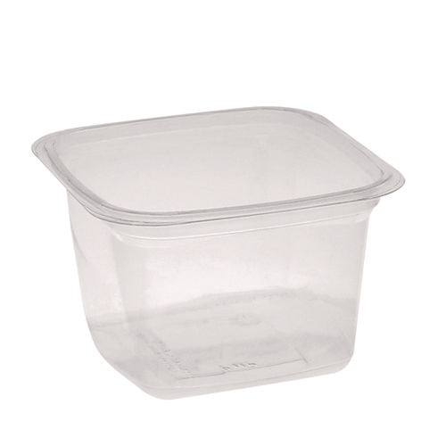 Image of Pactiv Evergreen PET Square Container, 16 oz, 4 x 4 x 3, Clear, Plastic, 480/Carton