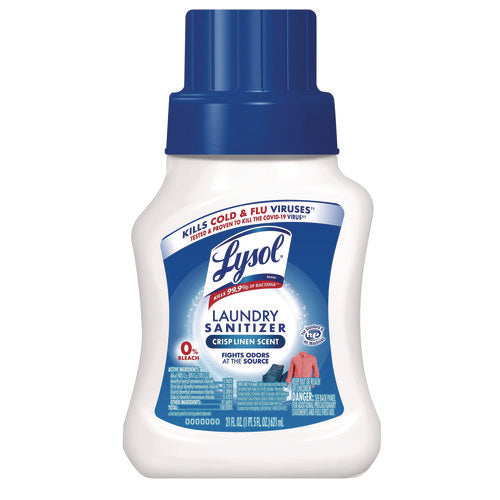 Image of LYSOL® Brand Laundry Sanitizer, Crisp Linen Scent, 21 oz Bottle, 6/Carton