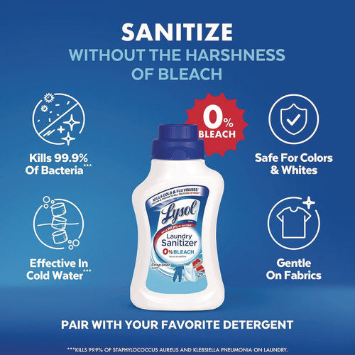 Image of LYSOL® Brand Laundry Sanitizer, Crisp Linen Scent, 21 oz Bottle, 6/Carton