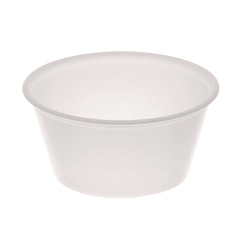 Image of Pactiv Evergreen Plastic Portion Cup, 3.25 oz, Translucent, 3,000/Carton
