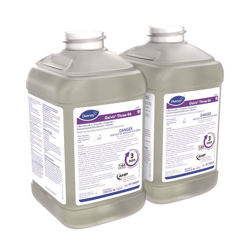 Image of Diversey Oxivir Three 64, Surfectant Scent, 2.5 L Bottle, 2/Carton