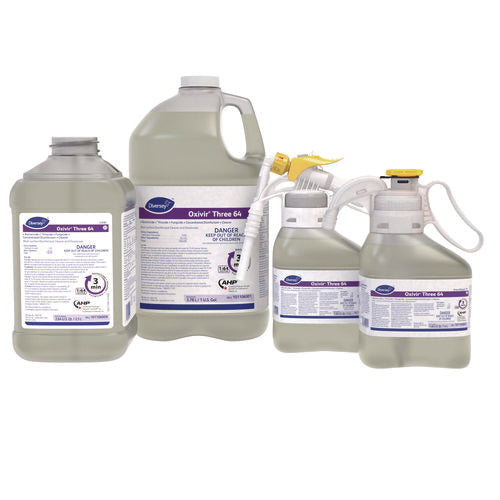 Image of Diversey Oxivir Three 64, Surfectant Scent, 2.5 L Bottle, 2/Carton