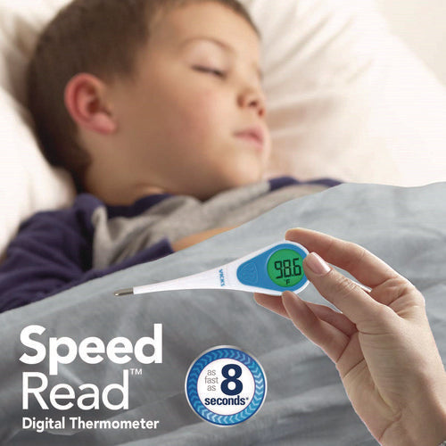 Image of Vicks® SPEEDREAD DIGITAL THERMOMETER WITH FEVER INSIGHT, WHITE/BLUE