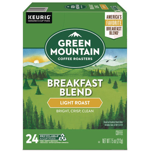 Image of Green Mountain Coffee® Breakfast Blend Coffee K-Cup Pods, 24/box