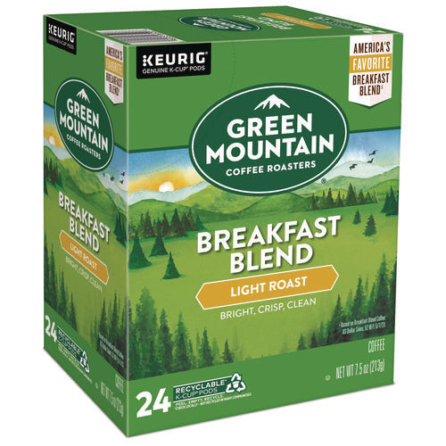 Image of Green Mountain Coffee® Breakfast Blend Coffee K-Cup Pods, 24/box