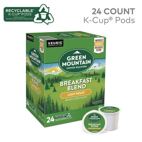 Image of Green Mountain Coffee® Breakfast Blend Coffee K-Cup Pods, 24/box