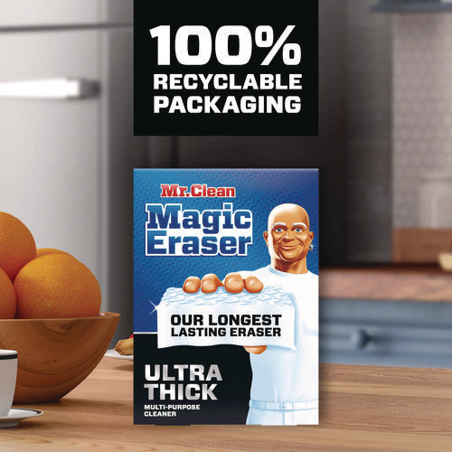 Image of Mr. Clean® Magic Eraser, Ultra-Thick, 4.6" x 2.3", 1.2" Thick, White, 5/Pack, 2 Packs/Carton