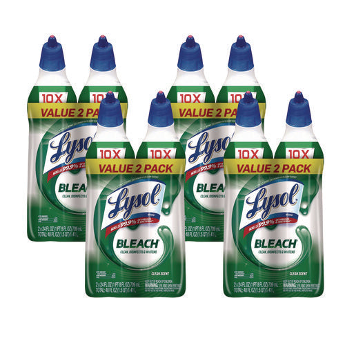 Image of LYSOL® Brand Disinfectant Toilet Bowl Cleaner With Bleach, 24 Oz, 8/carton