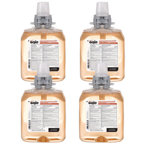 Image of GOJO® Luxury Foam Antibacterial Handwash Refill, Fresh Fruit Scent, 1,250 mL, 4/Carton