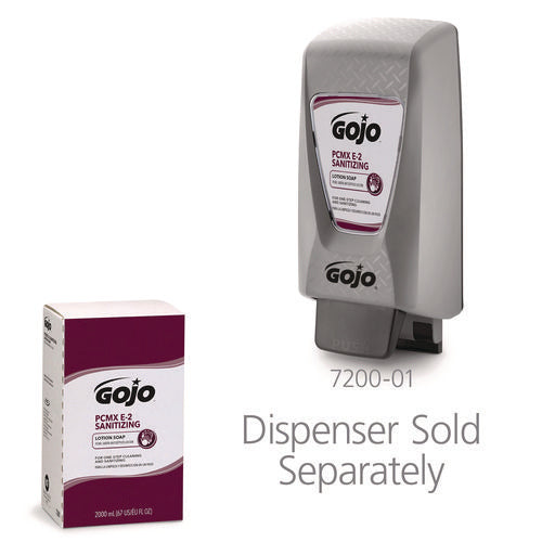 Image of GOJO® E2 Sanitizing Lotion Soap with PCMX Refill, For Pro TDX Dispenser, Fragrance-Free, 2,000 mL, 4/Carton