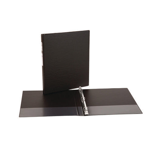 Image of Avery® Economy Non-View Binder With Round Rings, 3 Rings, 0.5" Capacity, 11 X 8.5, Black, (3201)