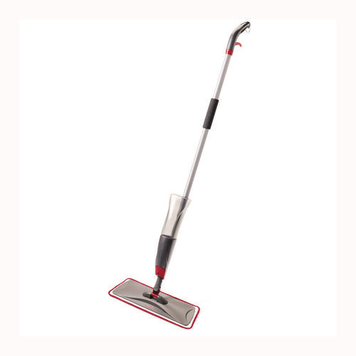 Image of Rubbermaid® Commercial Reveal Microfiber Spray Mop Kit, Microfiber Head, 54.5" Silver/black Handle
