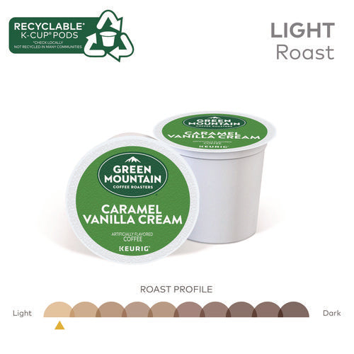 Image of Green Mountain Coffee® Caramel Vanilla Cream Coffee K-Cups, 24/box