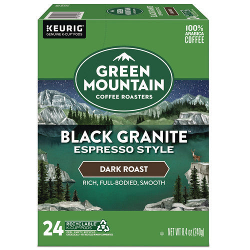 Image of Green Mountain Coffee® Black Granite Espresso Style K-Cups, 24/Box