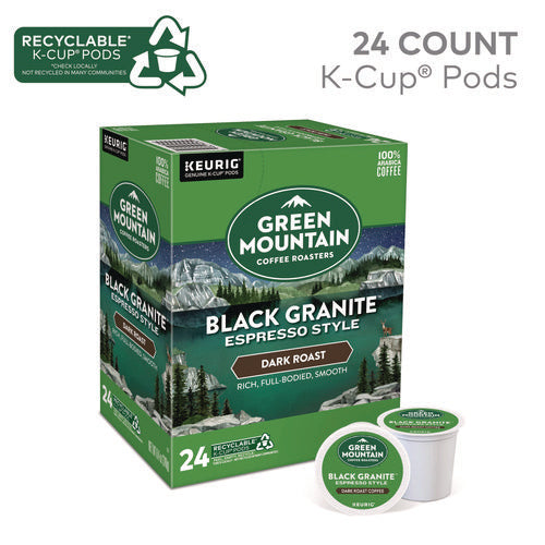 Image of Green Mountain Coffee® Black Granite Espresso Style K-Cups, 24/Box