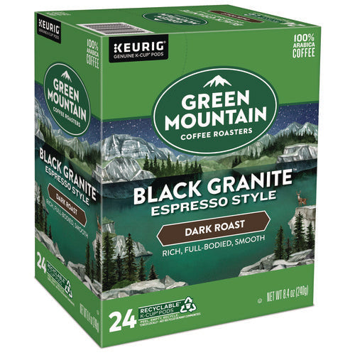 Image of Green Mountain Coffee® Black Granite Espresso Style K-Cups, 24/Box