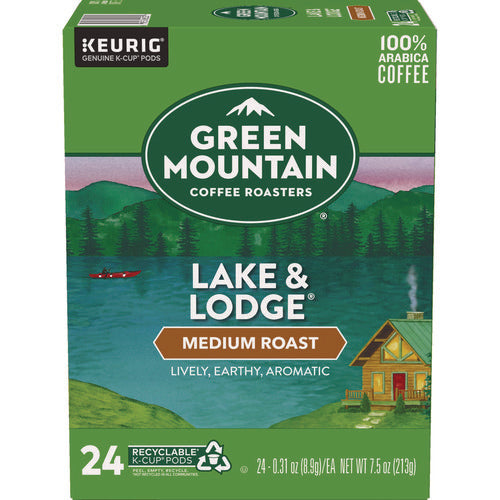 Image of Green Mountain Coffee® Lake And Lodge Coffee K-Cups, Medium Roast, 24/box
