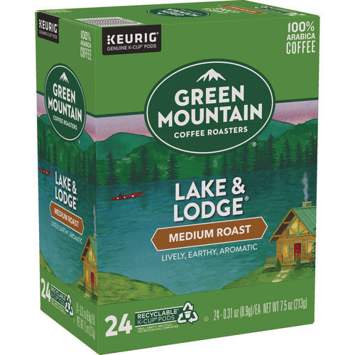Image of Green Mountain Coffee® Lake And Lodge Coffee K-Cups, Medium Roast, 96/carton