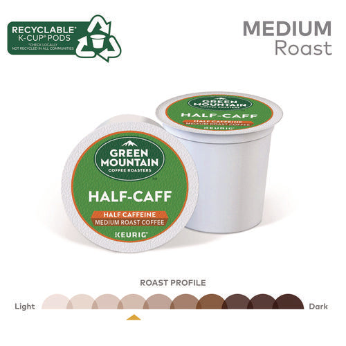 Image of Green Mountain Coffee® Half-Caff Coffee K-Cups, 24/box