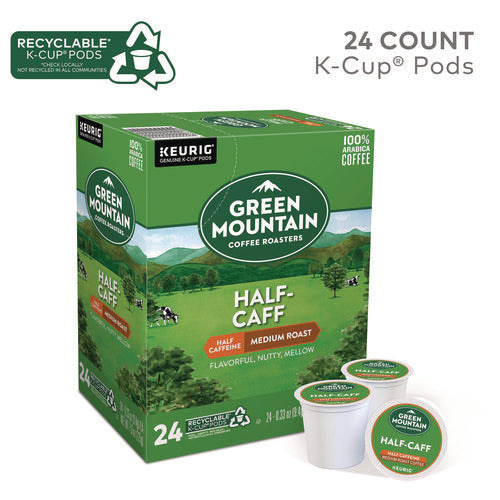 Image of Green Mountain Coffee® Half-Caff Coffee K-Cups, 24/box