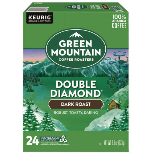 Image of Green Mountain Coffee® Double Black Diamond Extra Bold Coffee K-Cups, 24/box