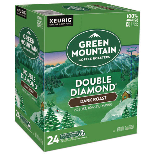 Image of Green Mountain Coffee® Double Black Diamond Extra Bold Coffee K-Cups, 24/box