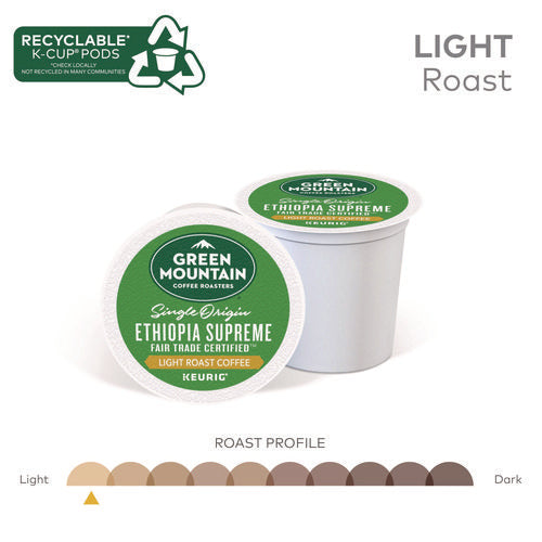 Image of Green Mountain Coffee® Ethiopian Supreme K-Cups, 24/box