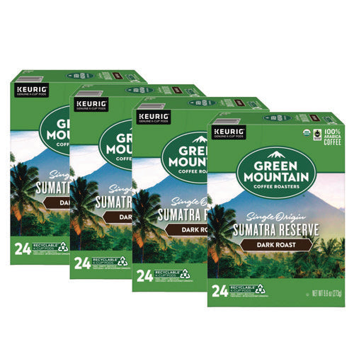 Image of Green Mountain Coffee® Fair Trade Organic Sumatran Extra Bold Coffee K-Cups, 96/carton