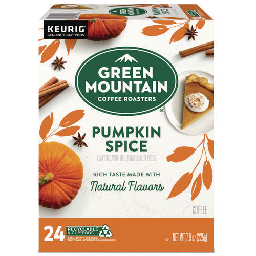 Image of Green Mountain Coffee® Fair Trade Certified Pumpkin Spice Flavored Coffee K-Cups, 24/box