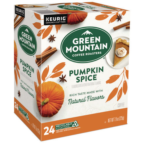Image of Green Mountain Coffee® Fair Trade Certified Pumpkin Spice Flavored Coffee K-Cups, 24/box