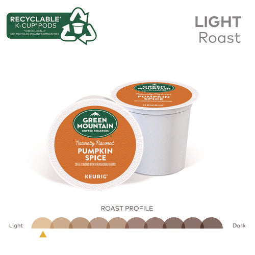 Image of Green Mountain Coffee® Fair Trade Certified Pumpkin Spice Flavored Coffee K-Cups, 96/carton
