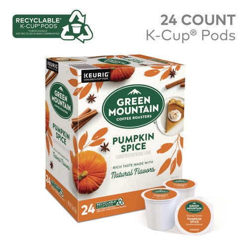 Image of Green Mountain Coffee® Fair Trade Certified Pumpkin Spice Flavored Coffee K-Cups, 96/carton