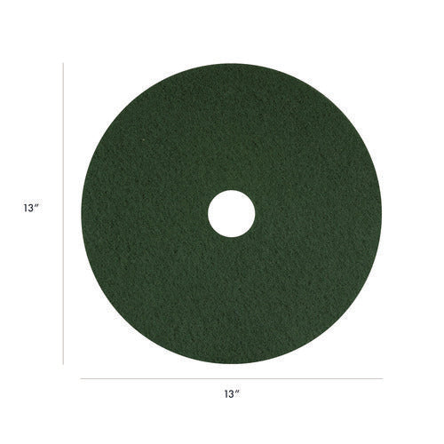 Image of Americo® Scrubbing Pads, 13", Green, 5/Carton