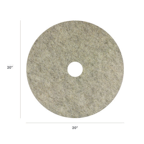Image of Americo® Porko Plus Burnishing Pads, 20" Diameter, Brown, 5/Carton