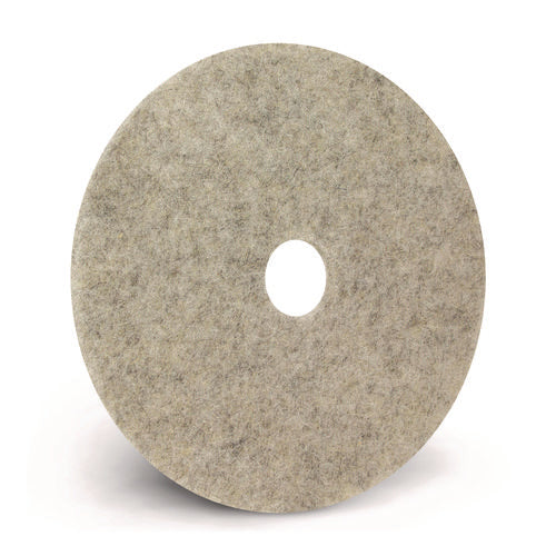 Image of Americo® Porko Plus Burnishing Pads, 20" Diameter, Brown, 5/Carton